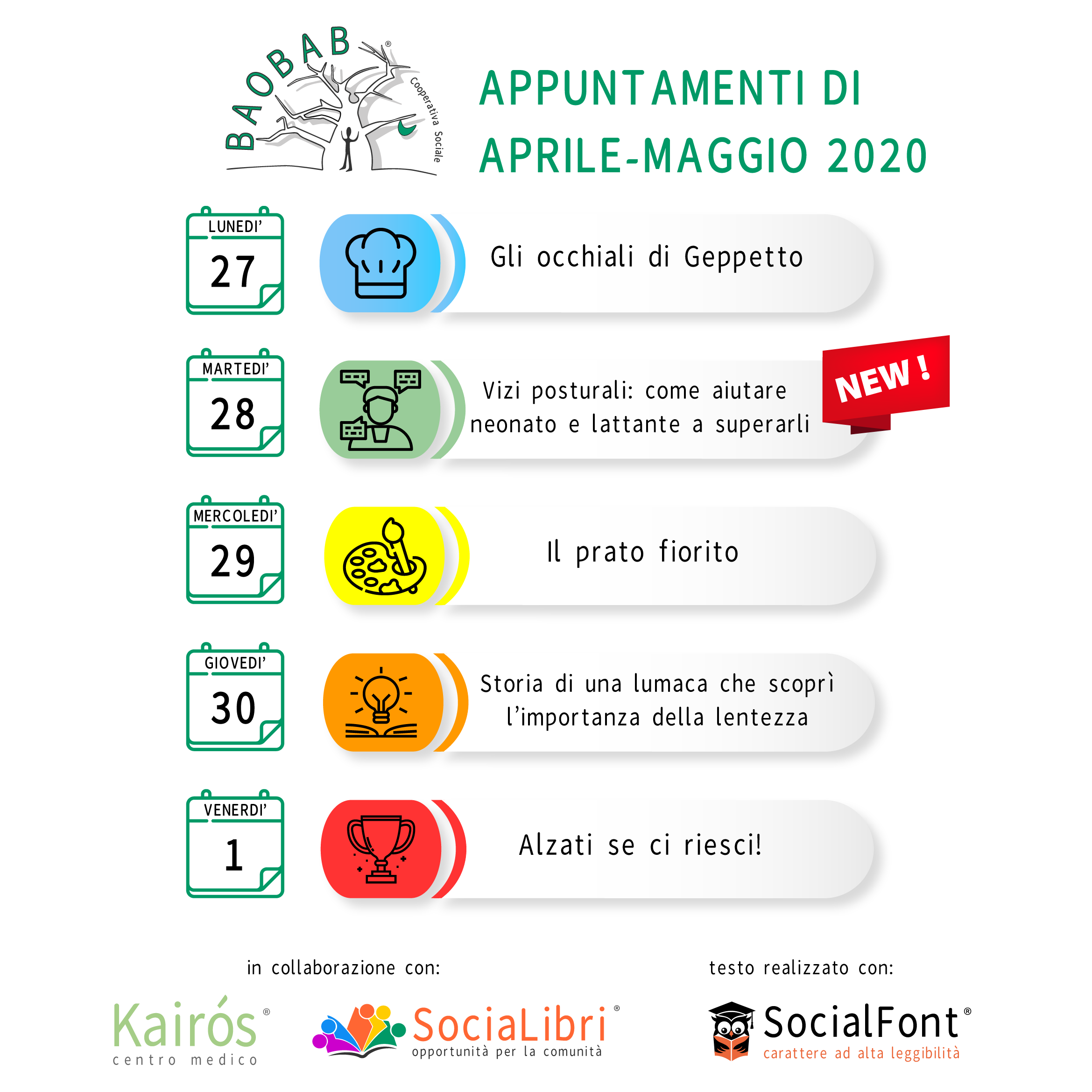 programma settimana 