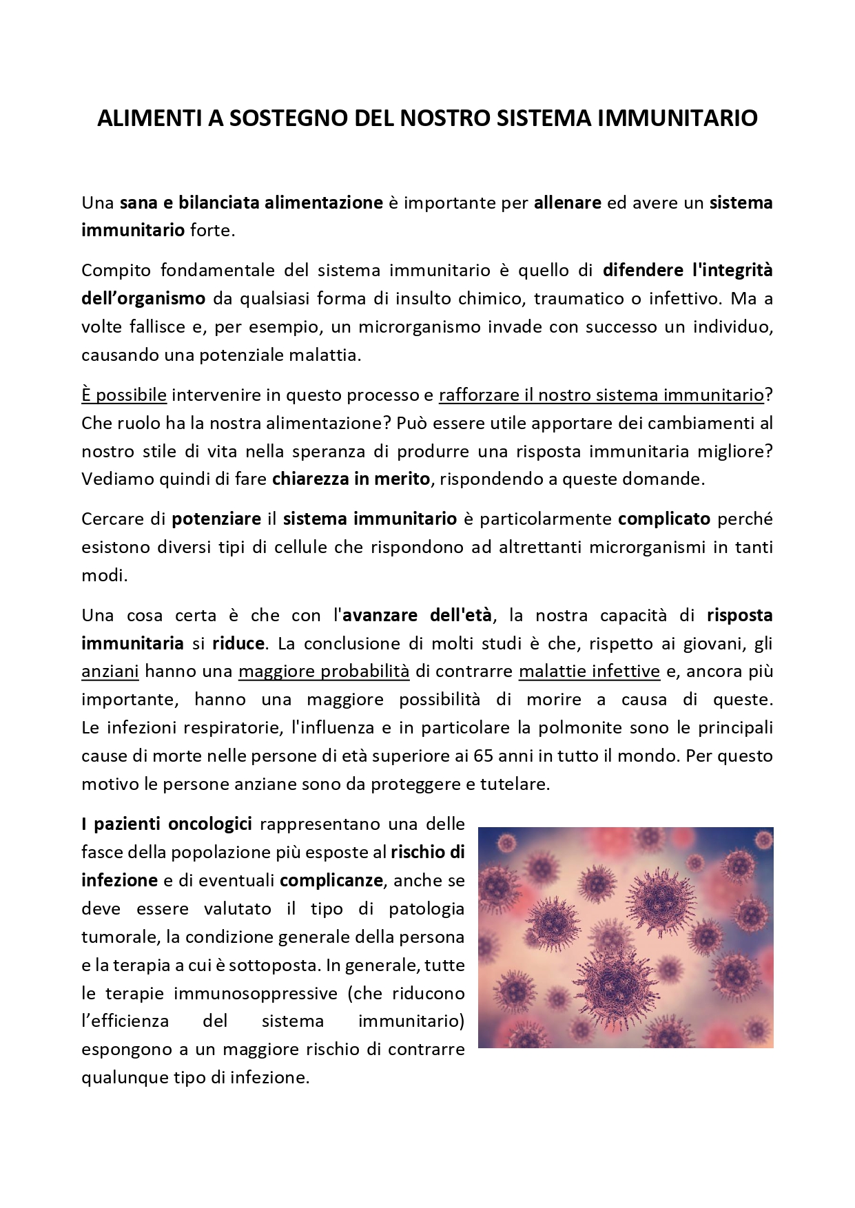 Preziose indicazioni del nutrizionista Dott. Matteo Somaini