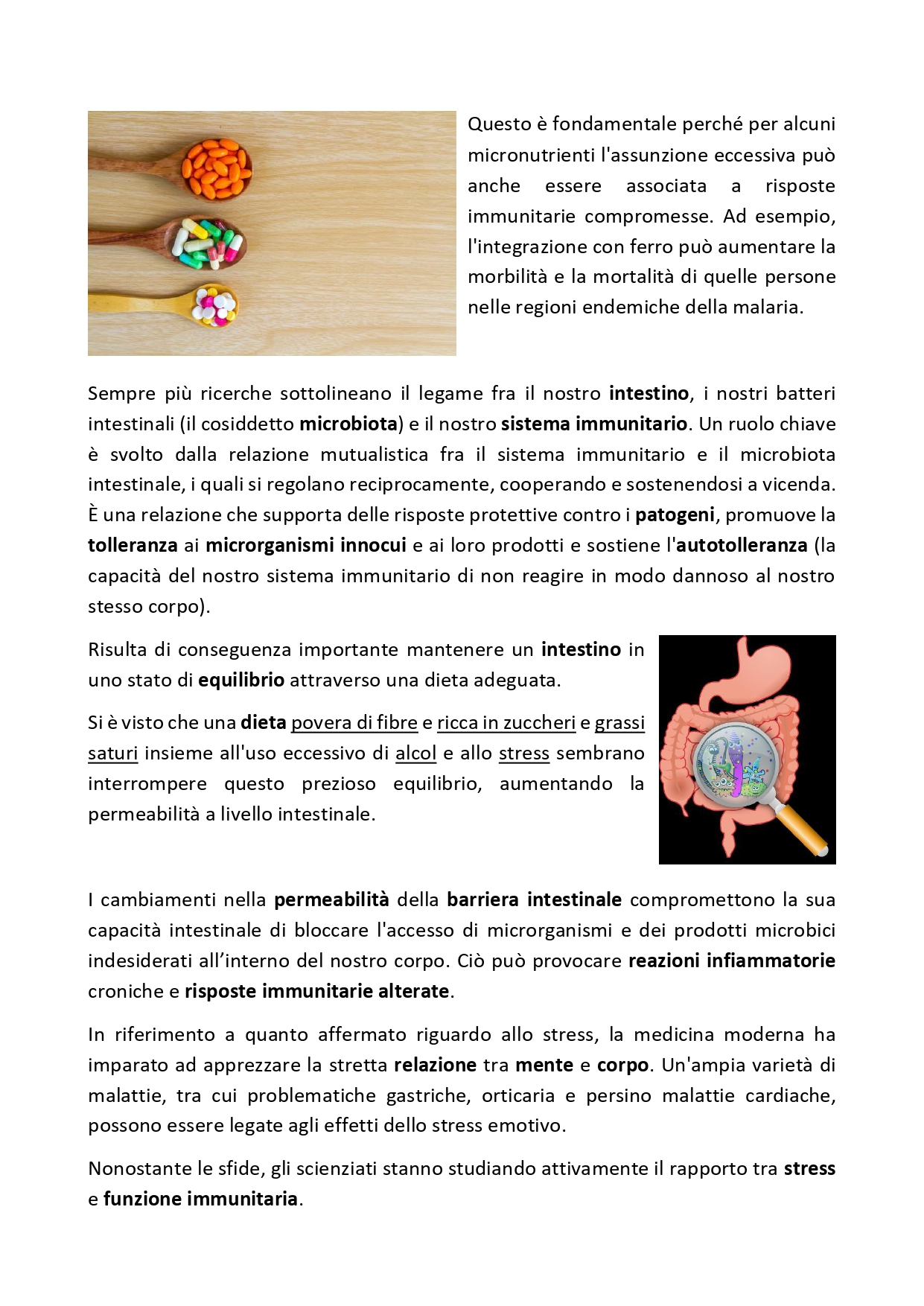 Preziose indicazioni del nutrizionista Dott. Matteo Somaini