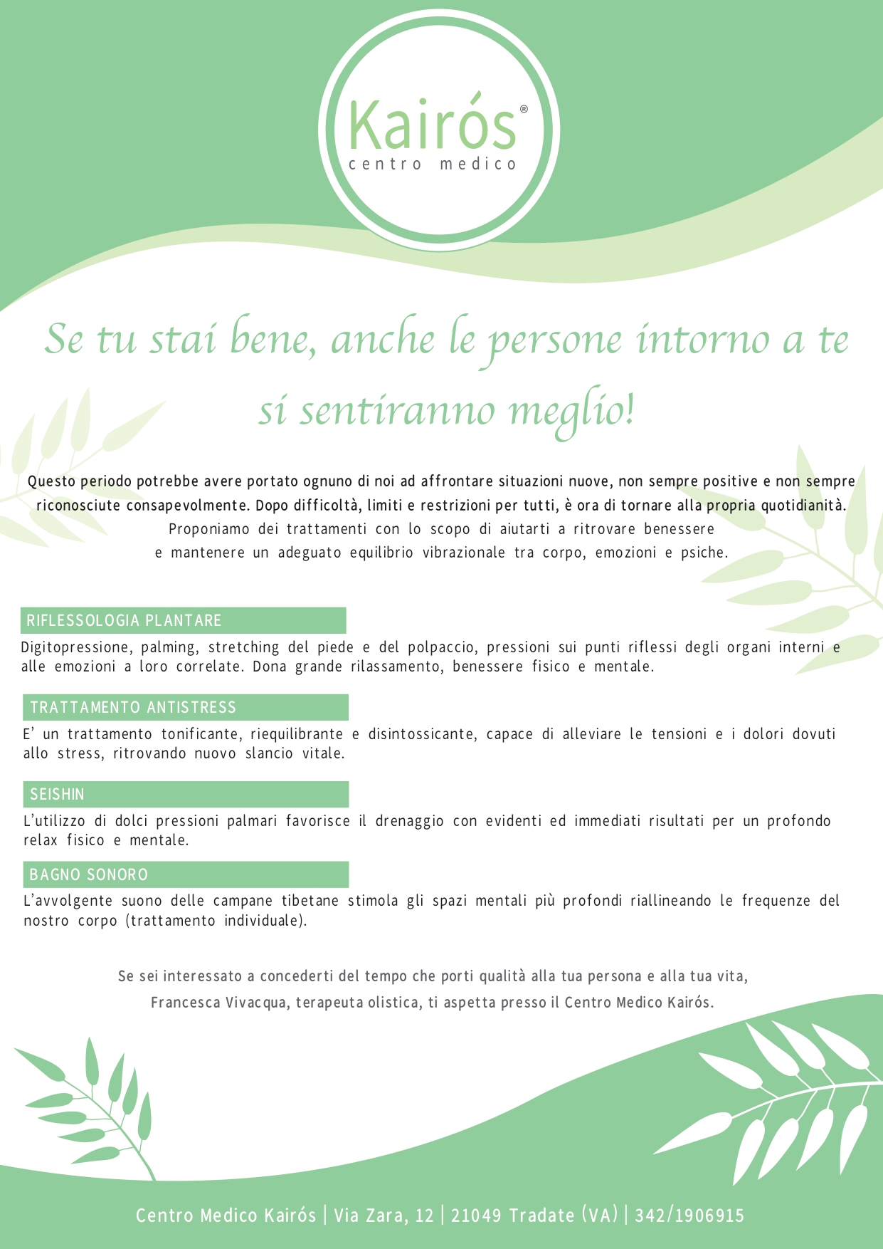 Trattamenti olistici