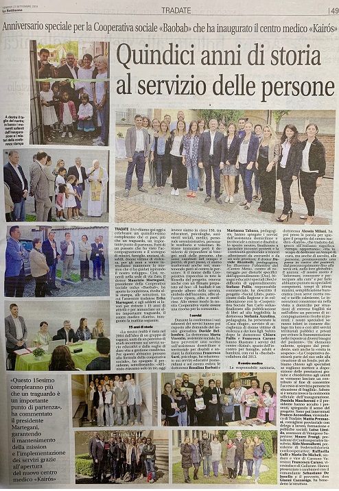 Articolo La Settimana di Saronno