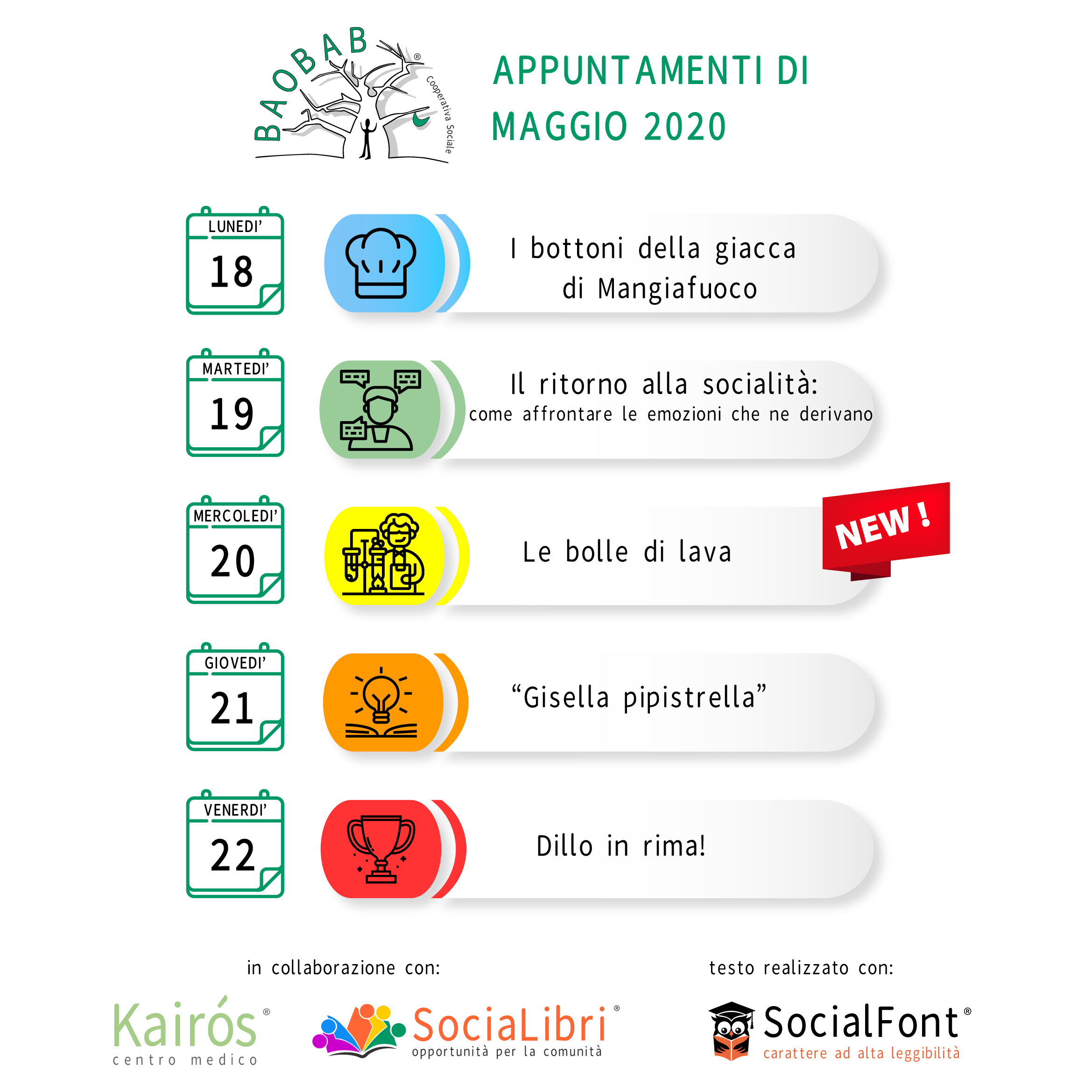 programma settimana